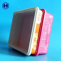 Quality Microwavable IML Box Small Square Plastic Containers Heat Resistant for sale