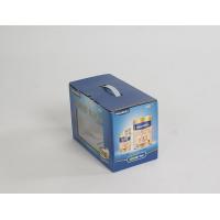 Quality Matt Lamination Corrugated Paper Box With PVC Window And Plastic Handle for sale
