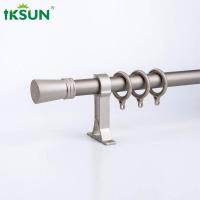 Quality 1.1" Decorative Metal Curtain Rods , Electrophoresis Window Curtain Pipe OEM for sale