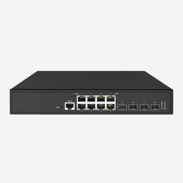 Quality 4 SFP+ Rack Mountable 10GB Layer 3 Switch With 8 10/100/1000Mbps RJ45 Ports 802.1X Security for sale