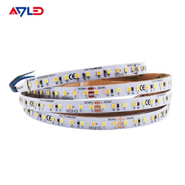 Quality CCT Tunable Adjustable Led Strip Light WW CW Led Streifen Farbwechsel Dmmbar for sale