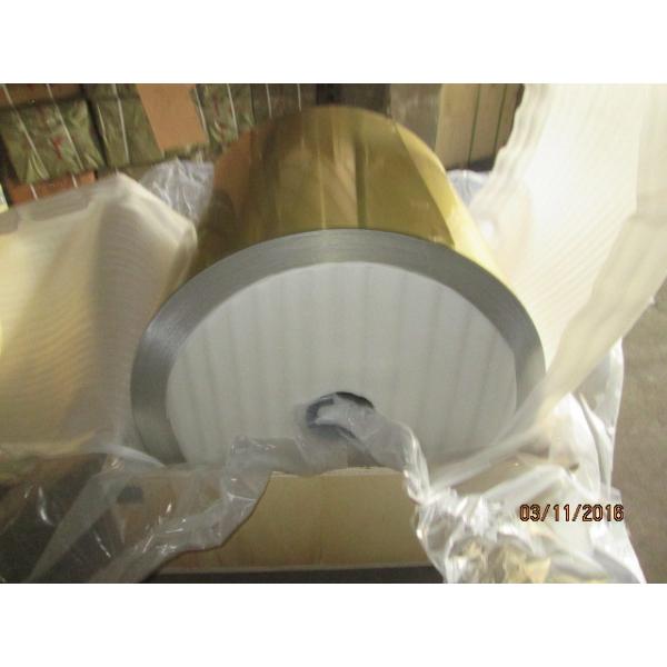 Quality Golden epoxy coated aluminum foil for fin stock in air conditioner Alloy 8079, for sale
