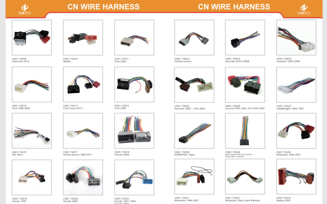 Customized Car Audio BMW Extended Cable Connector Wiring Harness for Different Audio