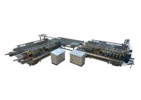 China Glass Straight Line Double Edging Machine , Grinding Polishing For Architecture Glass factory