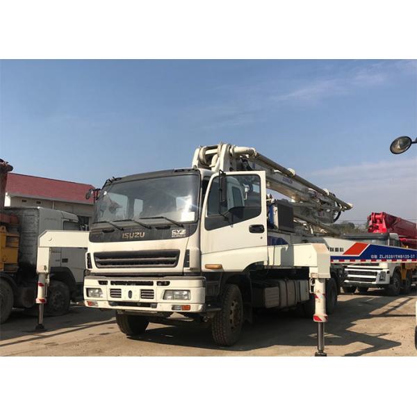 Quality ZOOMLION 37 Meter Used Cement Truck ISUZU Chassis Refurbished for sale