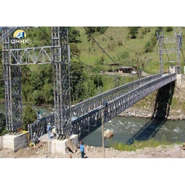 Quality Versatile Prefabricated Steel Bridge , Army Bailey Bridge Construction for sale