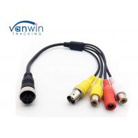 China Bare Copper Wire DVR Accessories Aviation Female To 2 RCA Jack BNC Female DC Male Adapter M12 factory