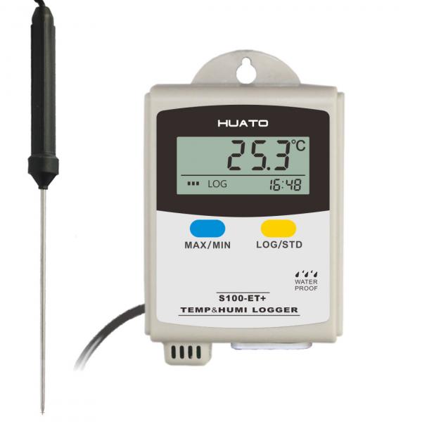 Quality CE / ISO Approved Temperature Humidity Data Logger External Pin Type PT100 Sensor for sale