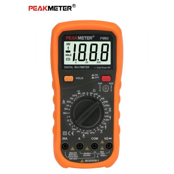 Quality Auto Power Off Handheld Digital Multimeter , Diode Automatic Tester With Continiuty for sale