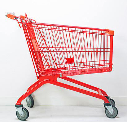 Quality Warehouse / Supermarket Wire Shopping Carts Hand Trolley 1015 X 590 X 1035 mm for sale