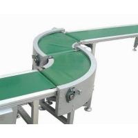 Quality Blue white green pvc turn curve 90 degree conveyor belt 180 degree conveyor belt for sale