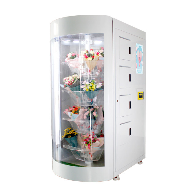 China Refrigeration Flower Vending Machine Intelligent Card Reader For Market factory