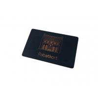 China Durable Metal Membership Card Copper Bronze Brushed Laser Engrave for sale