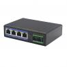 China Din Rail Mounted Unmanaged Industrial Ethernet Switch 4 UTP Ports DC52V factory