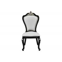 China Strong And Durable White Leather Restaurant Chairs for sale