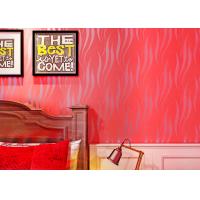 China Heat Insulation Home Wallpaper / Contemporary Red Wallpaper For Sitting Room factory