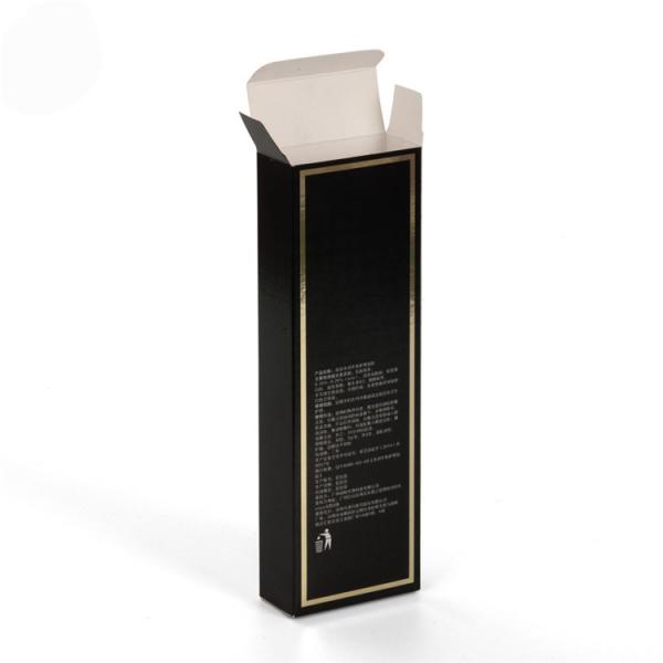 Quality Black Color Paper Cosmetic Packaging Box For Skincare Product Full Color for sale