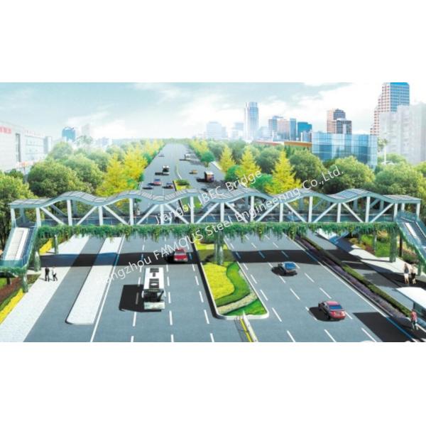 Quality Pedestrian Overpass Structural Steel Bridge Design Shop Drawing and Metal Bridge for sale