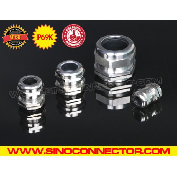 Quality Waterproof Metallic Cable Glands, Metric Thread, M6x1.0~M150x2, Brass Nickel for sale