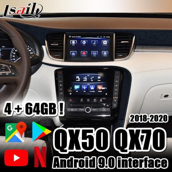 Quality Lsailt PX6 4GB CarPlay&Android Auto interface with Netflix , YouTube, Android Auto for 2018-now Infiniti QX50 QX70 for sale