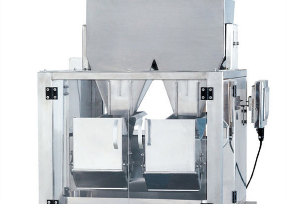 Quality 6500 Gram 2 Head Linear Weigher Machine For Seeds Nuts Powder Granule Grains Sugar for sale