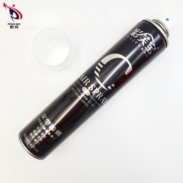 Quality Tinplate Flexible Strong Hold Hairspray Washable 420ml For Adults for sale