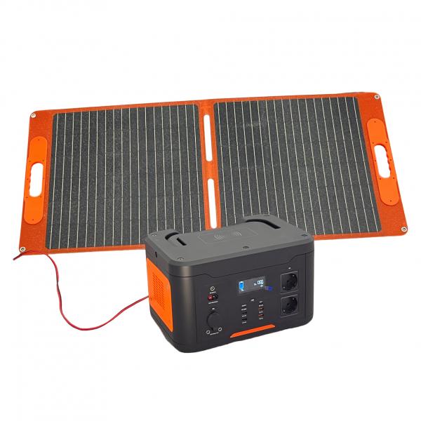 Quality 110V-230V Portable Solar Powered Power Station 324000mAh Li Ion For Home emergency for sale