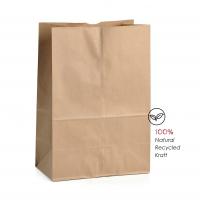 China Customized Kraft Paper Food Packaging Bags For Restaurant Food Delivery factory