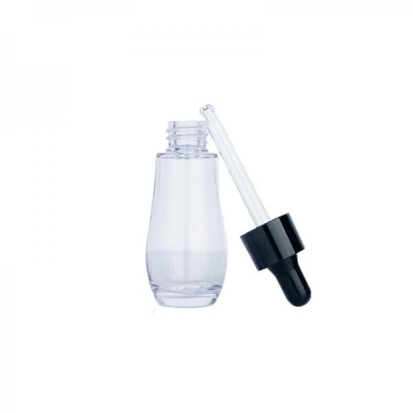 Quality 30ml 20ml Gold Black Dropper Bottle With Dropper Cap Packaging for sale