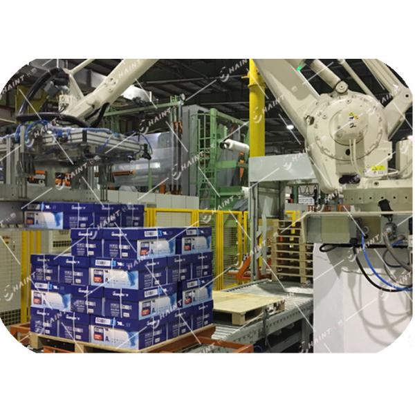 Unit Load Robotic Palletizing System , Automatic Robot Palletizer For ...