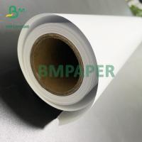 China 2'' Core 24'' x 150' Bright White Coated Bond Paper Roll 24lb for Color Poster Printing factory