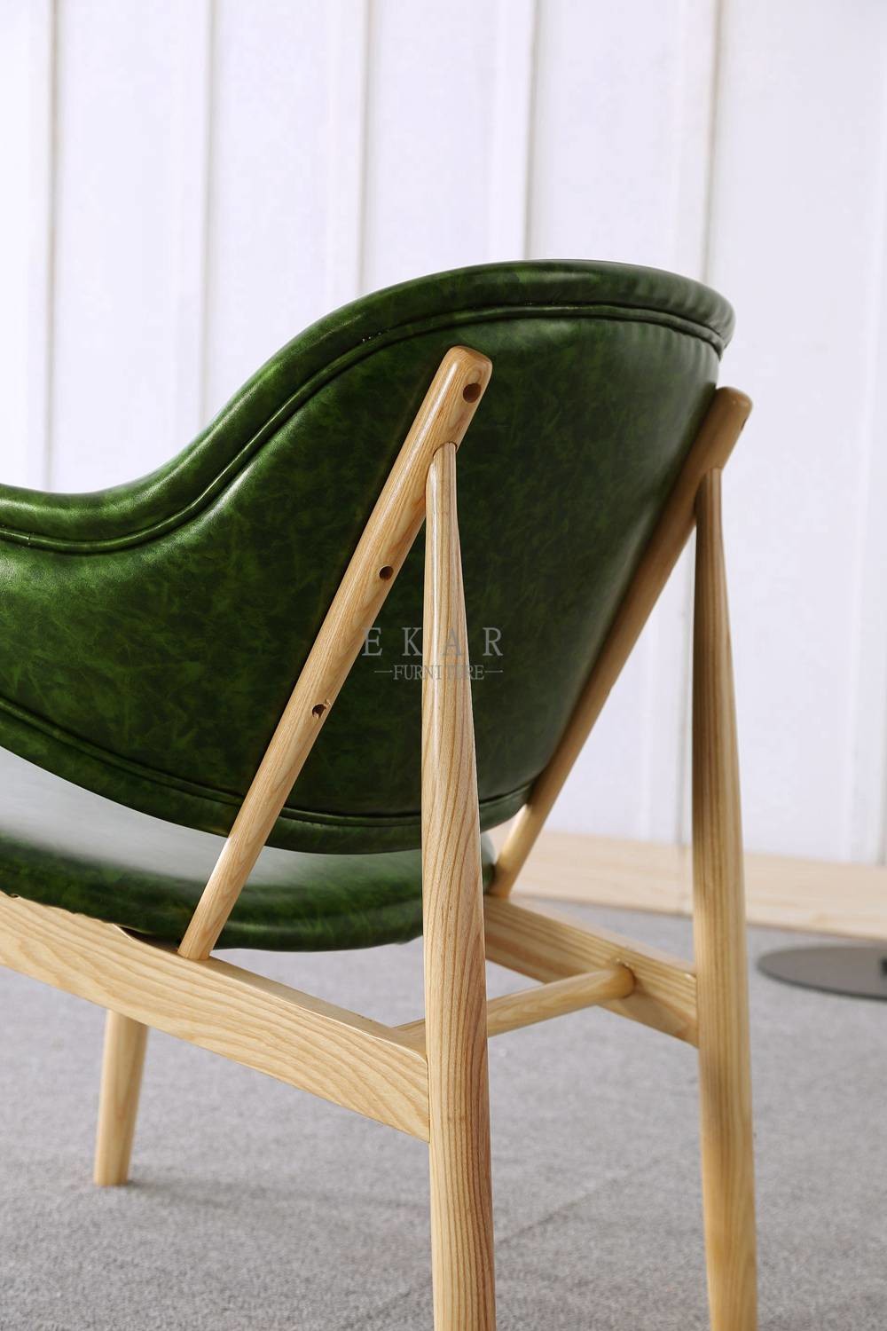 China Green Leather Living Room Furniture Relax Chair factory