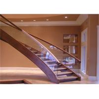 China Pvc Handrail Building Curved Stairs Oak Stairs Non Slip AS/NZS 2208 Certificate factory