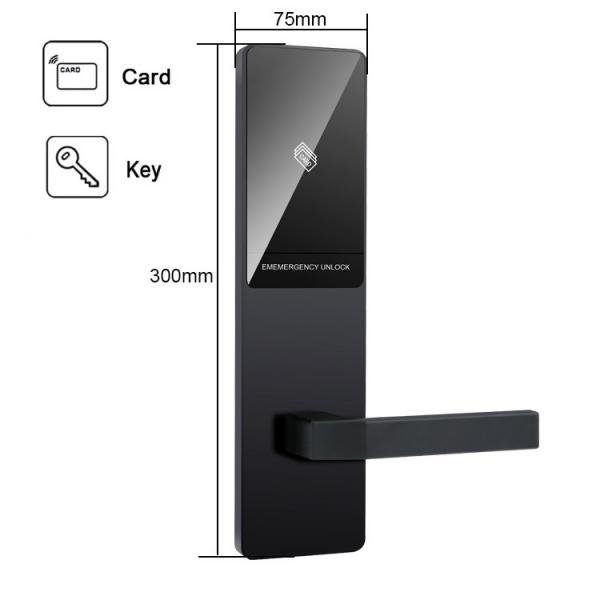 Quality Electronic Office Key Card door lock hotel system digital smart door lock with for sale