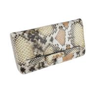 China 21x10.5CM Small Credit Card Purse , EN17 PU Snakeskin Ladies Clutch Wallet factory