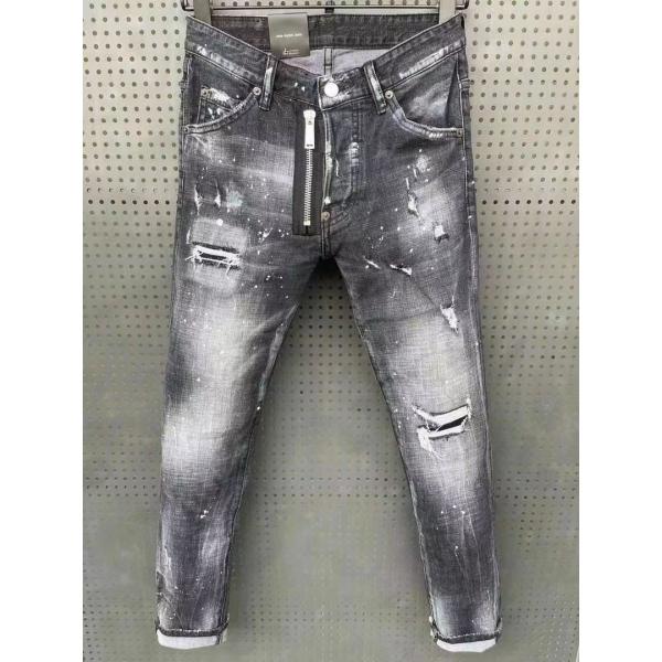 Quality Stretch Button Fly Jeans Denim Pants Fashion Slim Fit Trend Casual Jeans 86 for sale