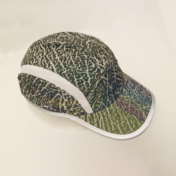 Quality OEM/ODM ACE brand 100% polyester reflective print sport golf baseball hat cap for sale