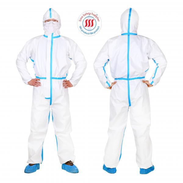 Quality Medical Disposable Coverall Suit 65gsm for sale