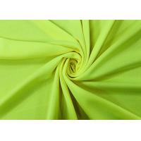 China 140GSM Birds Eye Mesh Fabric / 100% Polyester Fluorescent Mesh Fabric Yellow factory