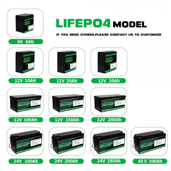 Quality LFP 24v 200ah Lifepo4 Battery Black For Home Appliances Solar Energy Storage for sale