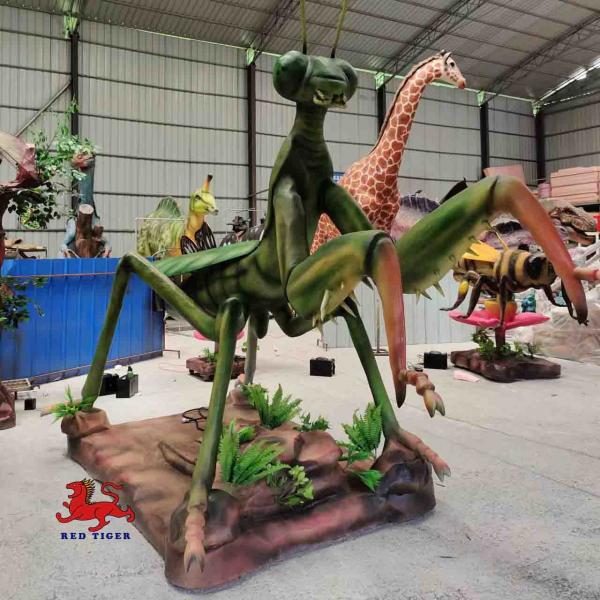 Quality Musement Realistic Animatronic Animals Mantis Model Children Age for sale