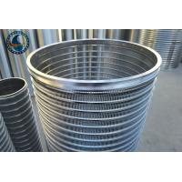 China Welded Stainless Steel 304 Self Cleaning Wedge Wire Screen for sale