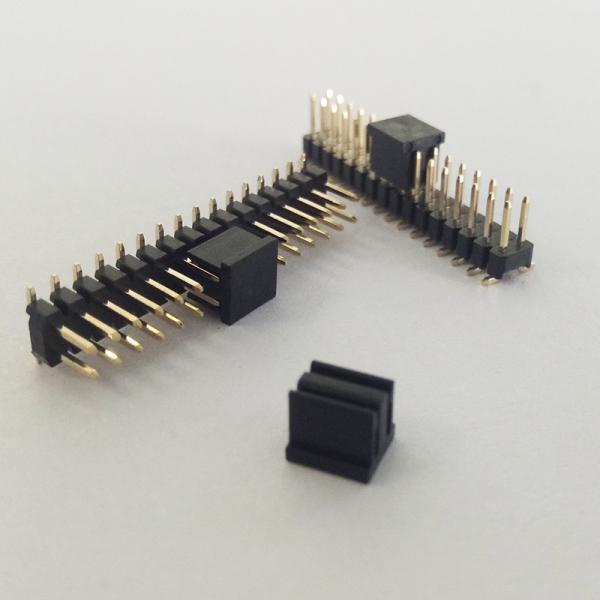 Quality Double Row 1.27mm Pitch SMT Pin Header Connectors 40 Pin Female Header for sale