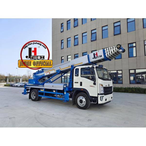 Quality High-Altitude Operation JIUHE 45m Telescopic Ladder Truck Lift New Aerial Work for sale