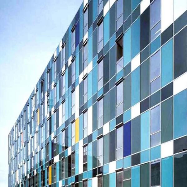 Quality Aluminum Sound Insulation Glass Frame Curtain Wall 6mm Curtain Wall Facade for sale