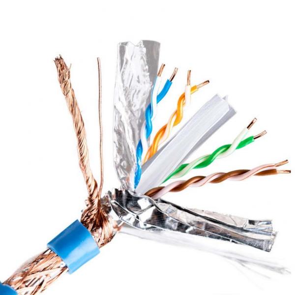 Quality S/FTP Cat6 Lan Cable Lszh Sheath Data Communication CCA Ethernet Cable for sale