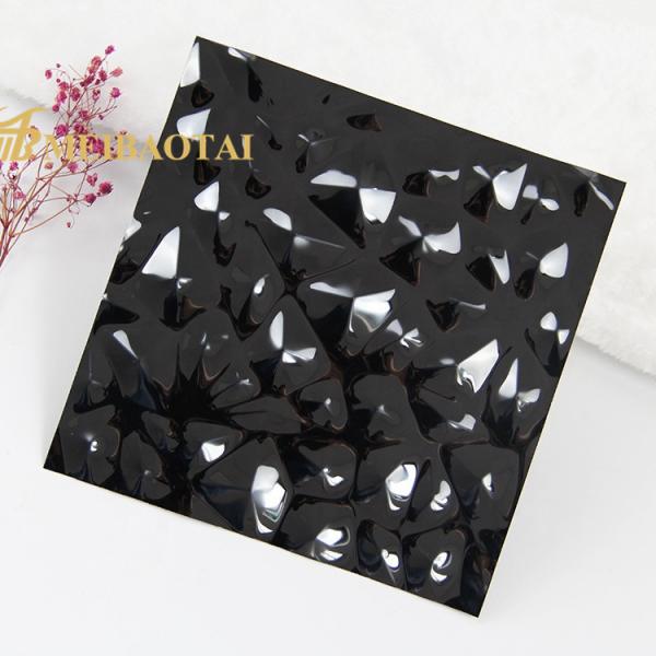 Quality Black Stamped Embossed Stainless Steel Sheet 0.8 Mm Thickness GB Standard for sale