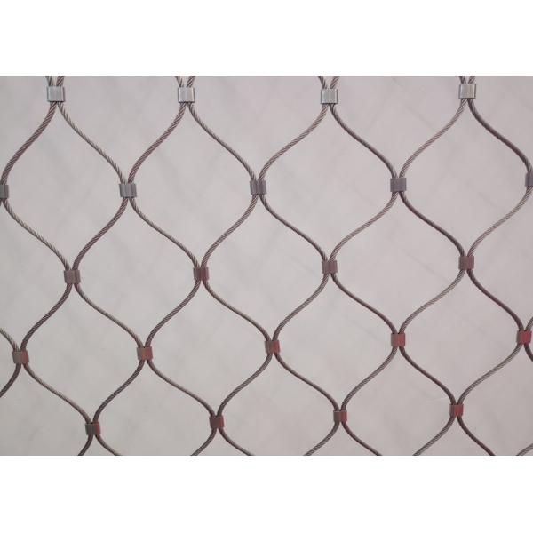 Quality Ferruled 1.5mm 1.6mm Stainless Steel Wire Rope Mesh For Zoo Animals Enclosure for sale