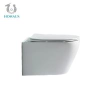 Quality Ceramic High Temperature Forged Luxury CE Hotel Restaurant Wall Hung Toilet Bowl for sale