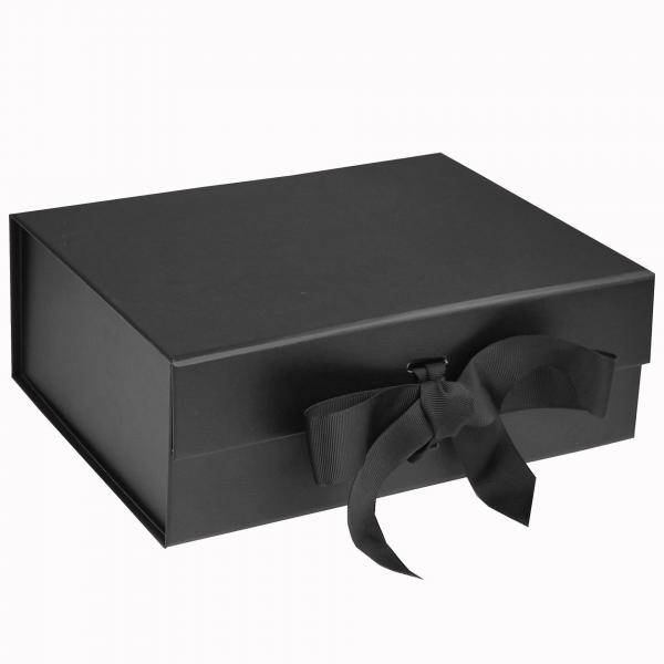 Quality Customized Black Magnetic Shoe Box Paperboard Fancy Packaging Box for sale